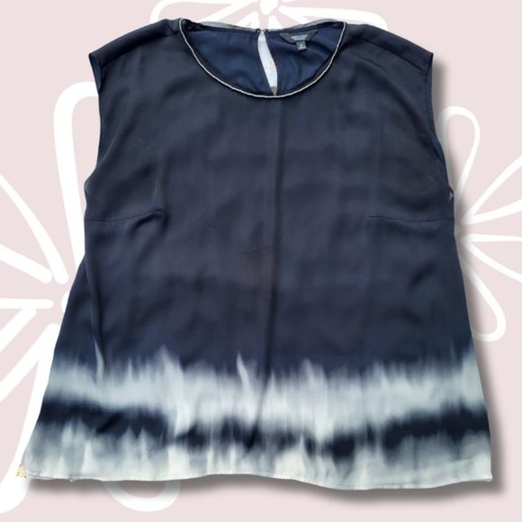 Simply Vera Vera Wang Tops - Simply Vera Size 1x Boho Black Tie Die Tank Blouse